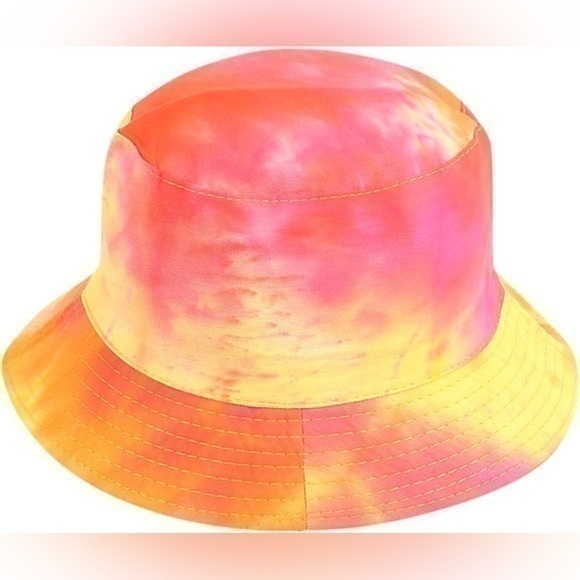 Travel Sun Tie Dye Beach Bucket Hat Unisex NEW - Picture 1 of 7